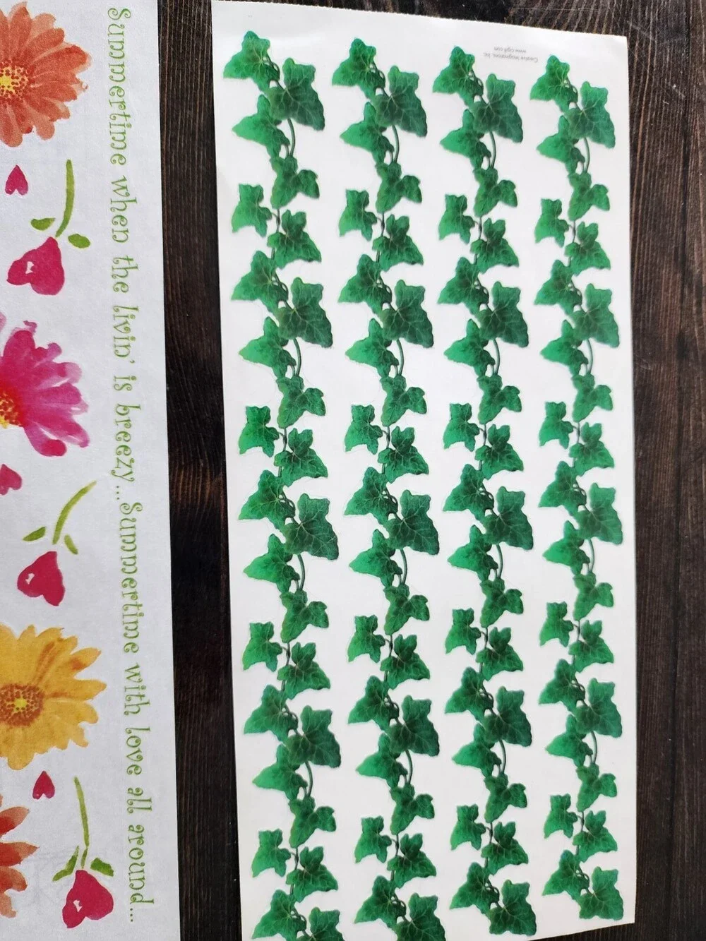 Scrapbooking Stickers - Lot FLOWERS Spring Summer New Vintage Retired MAMBI 22